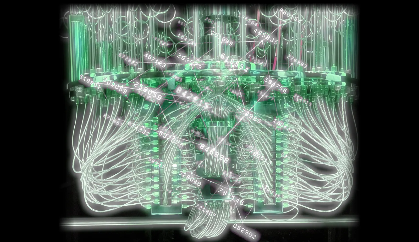 The Noise Floor of Revolt — glowing machine schematic