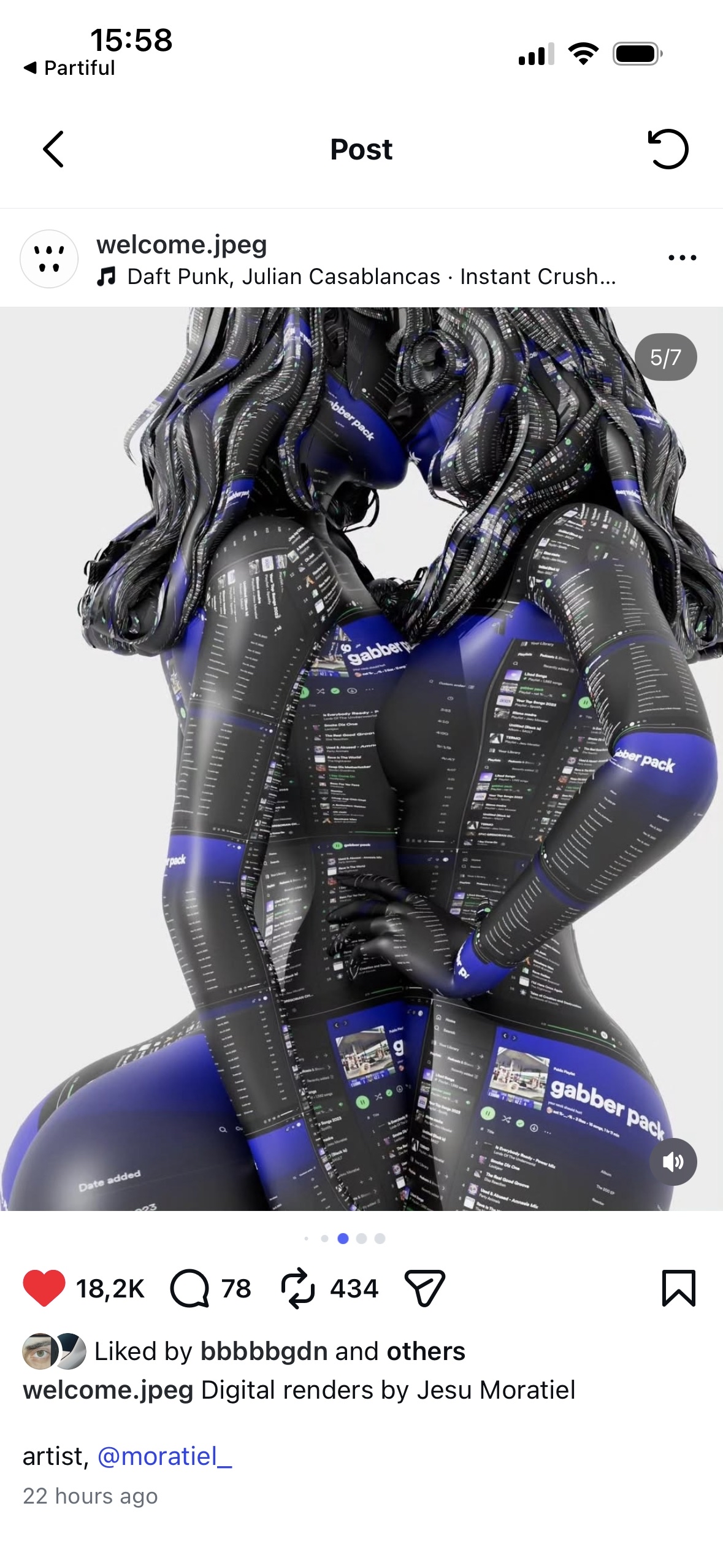 Jesu Moratiel — gabber pack blue interface body