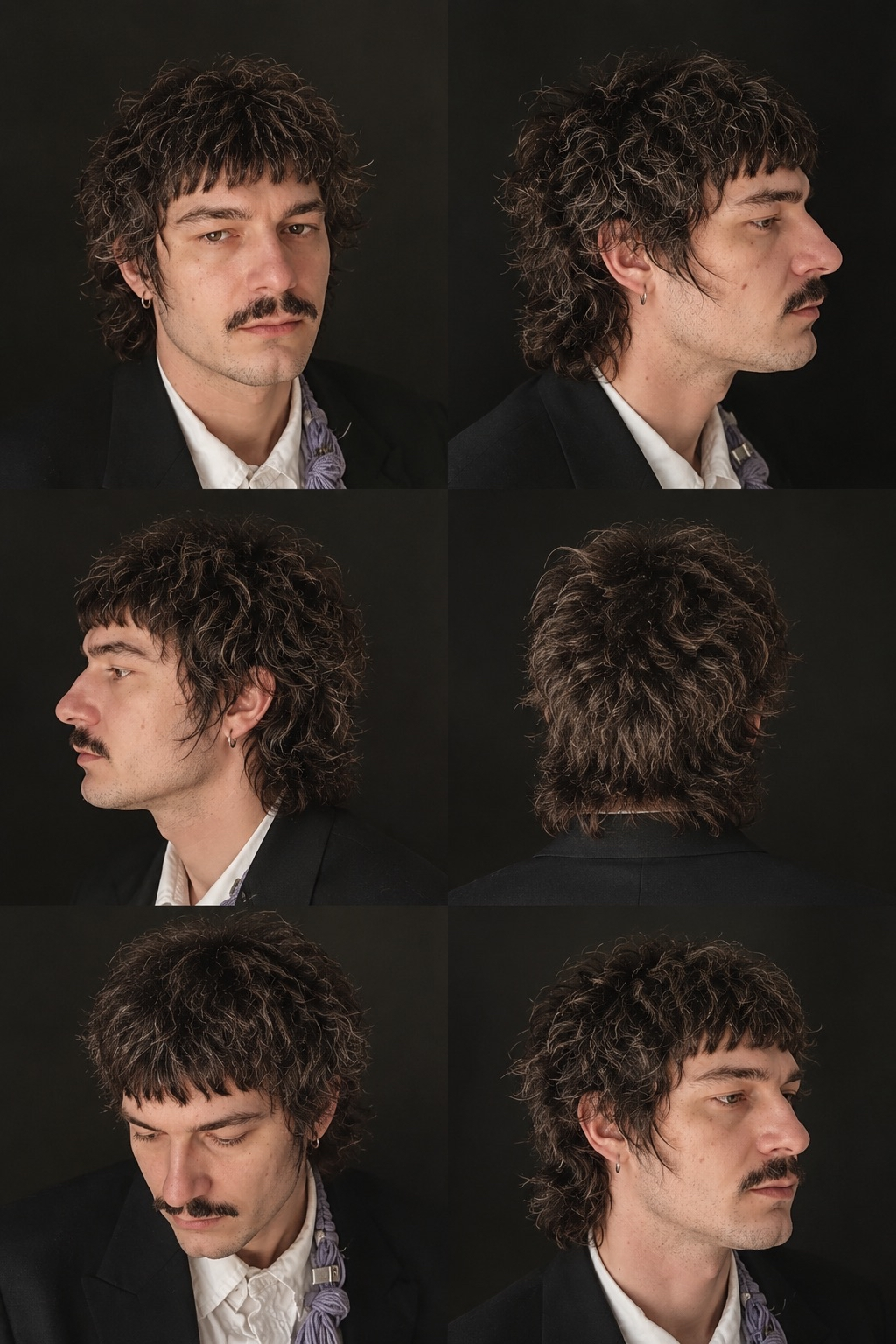 Shag mullet multi-angle haircut reference