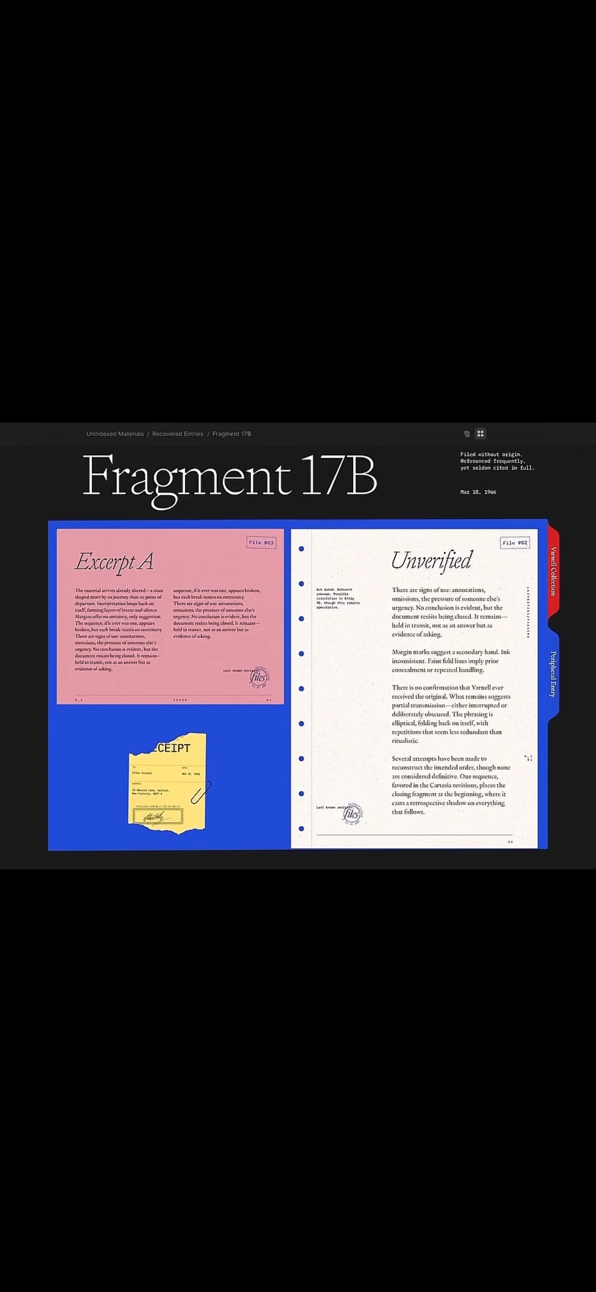 Fragment 17B archival document spread